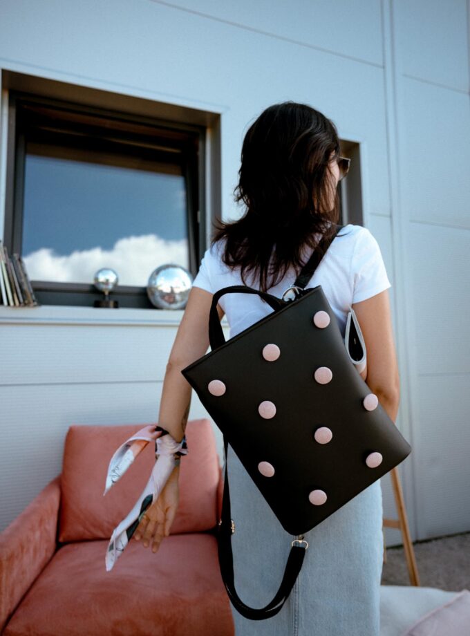 Basic ruksak - Indigo/Rose